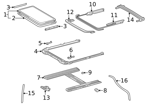 Sunroof for 1999 Lexus ES300 #0