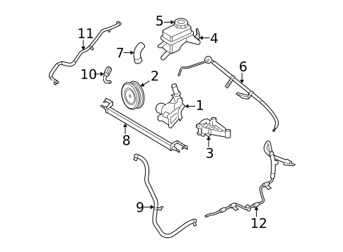 Pump & Hoses for 2005 Ford Freestyle #0