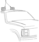 4443267 - Body: High Mount Lamp for Dodge: Dakota Image