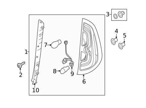 Tail Lamps for 2016 Kia Soul EV #1