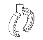 440600W727 - : Brake Shoes for Infiniti Image