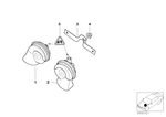 61338385567 - : Bracket Horn for BMW Image