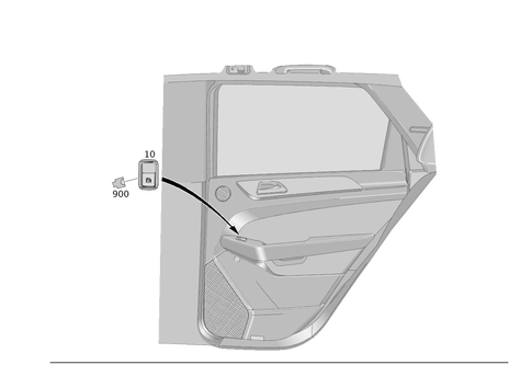 Switch in Rear Door Trim for 2015 Mercedes-Benz ML 250 #0
