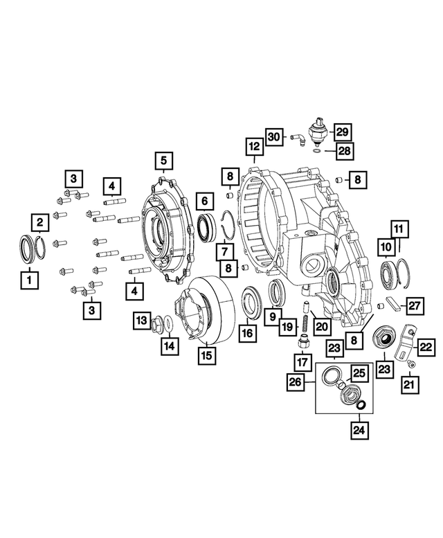 68001924AA - NV241HD; or NV241OR; Transfer Case: Shaft Retainer for Mopar Image