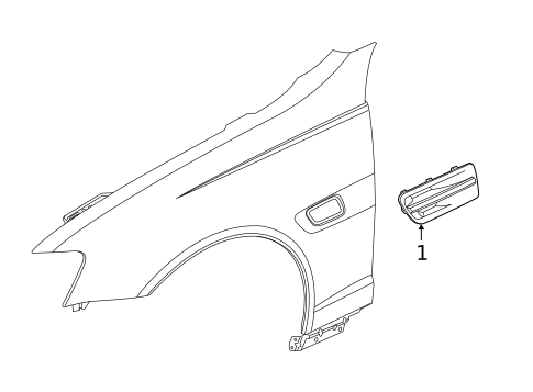 Exterior Trim - Fender for 2011 Chevrolet Caprice #0