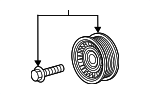 12703922 - Cooling System: Idler Pulley for Chevrolet: Camaro, Caprice, Silverado 1500, SS | GMC: Sierra 1500 Image image