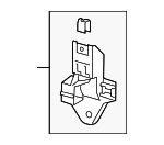 1K1863143B - Body: Front Console Front Bracket for Volkswagen: Eos, Golf, Golf R, GTI, Jetta, R32, Rabbit Image