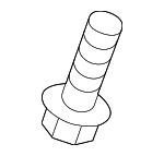 865793K000 - Body: Bumper Cover Screw for Kia: Cadenza, Carnival, EV9, Forte, Forte Koup, Forte5, K5, K900, Niro, Niro EV, Optima, Rio, Sedona, Seltos, Sorento, Soul, Soul EV, Sportage, Stinger Image