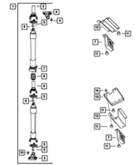 68229900AA - Rear Axle; American Axle 292 MM Single Rear Wheel; Differential and Drive Line: Drive Shaft for Dodge: Ram 2500, Ram 3500 Image