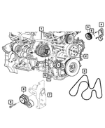 3928873 - Electrical: Hex Head Bolt for Mopar Image