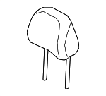 88700R6310PZN - Body: Headrest for Hyundai: Santa Fe Image