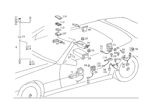 Electric Window Regulators and Folding Top Control for 1993 Mercedes-Benz 300SL #0