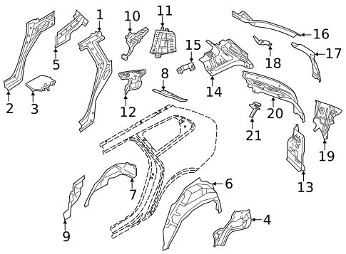 Inner Structure for 2019 Volvo S90 #1