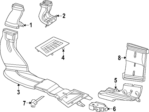 Automatic Temperature Controls for 2023 Mercedes-Benz EQS 450 SUV #3