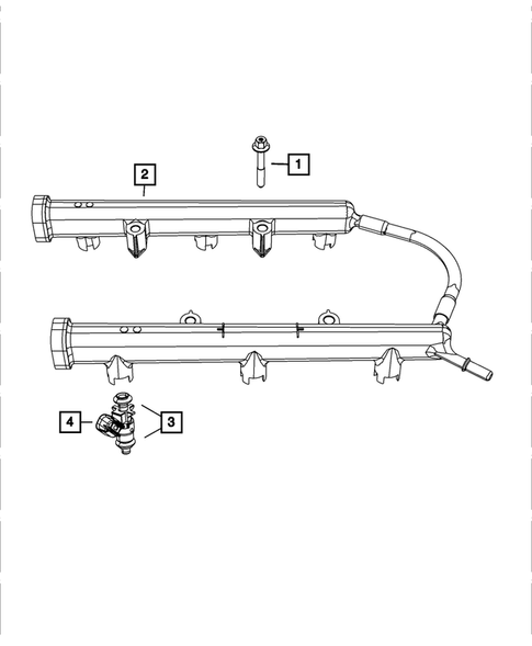 Fuel Rail and Injectors for 2011 Dodge Durango #0