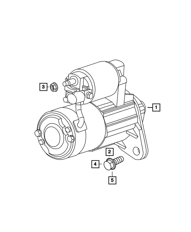 « RX033067AB – Electrical : Moteur Demarreur, Refabriqué, Export pour Mopar Image »