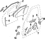 20612766 - Body: Door Glass for Buick: Electra | Oldsmobile: 98 Image