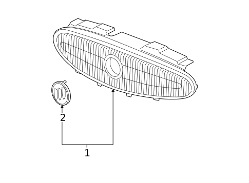 Grille & Components for 2006 Buick LaCrosse #0
