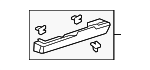 81669TZ3A11ZC - Body: Rail Cover for Honda: Passport, Pilot, Ridgeline Image