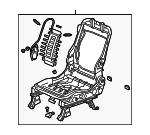 81526TG7A41 - Body: Seat Frame for Honda: Passport, Pilot, Ridgeline Image