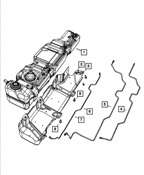 Tank, Fuel for 2007 Jeep Wrangler #0