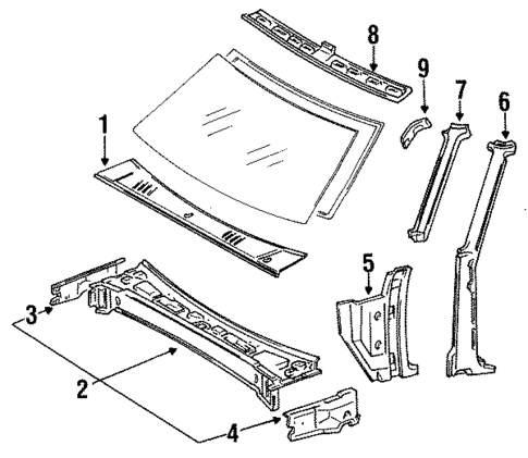 Cowl for 1988 Toyota Pickup #0