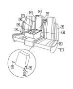 UQ511AZAA - Interior Trim: Front Seat Cushion, Left for Mopar Image