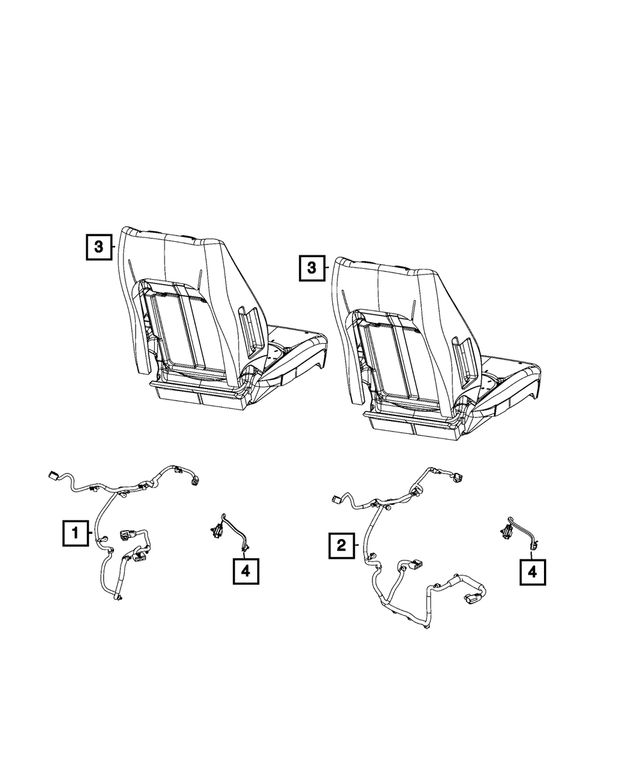 68475884AA - Electrical: Seat Wiring for Mopar Image image