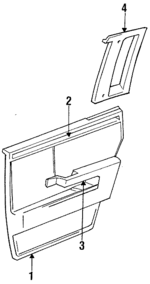 FL34LX7 - Body: Rear Door Trim for Chrysler: Imperial Image