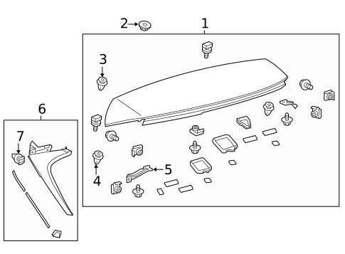 Rear Spoiler for 2020 Lexus NX300h #0