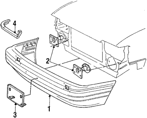 Bumper Assembly for 1988 Ford Escort #1