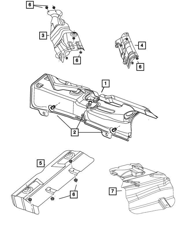 5160241AA - Exhaust: Silencer Clip for Dodge: Caliber, Dart | Jeep: Compass, Patriot Image
