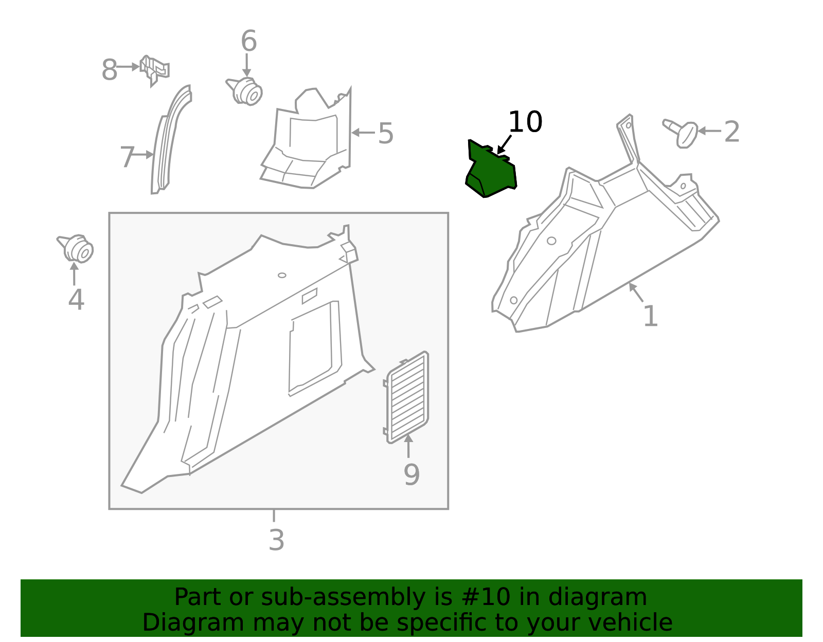 2014-2023 Ford Transit Connect | Hook | DT1Z-00817-A | Walls' Ford Parts