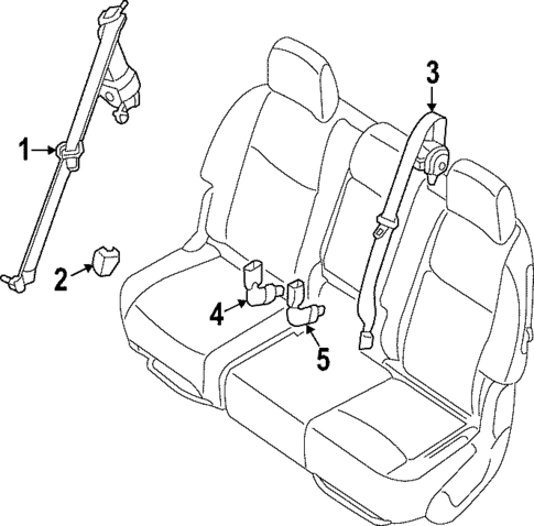 Seat Belt for 2025 Nissan Pathfinder #3