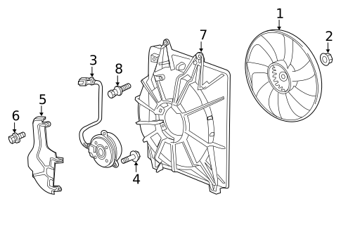 Condenser, Compressor & Lines for 2014 Honda Odyssey #2