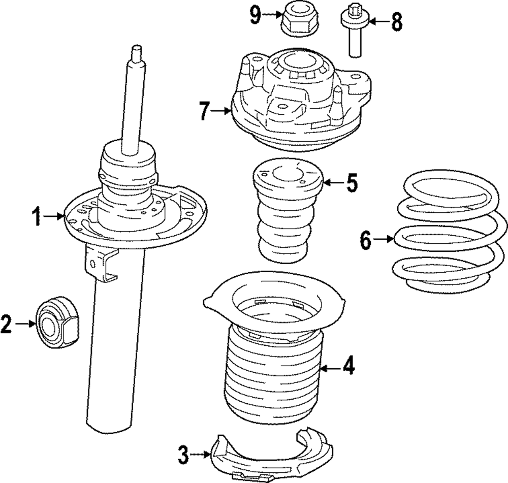 Genuine BMW 31-31-6-888-502 | Strut | FREE Shipping on Most Orders $499 ...