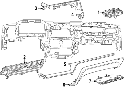 Instrument Panel Components for 2025 Lexus TX550h+ #1