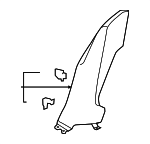 5H6867765D4PK - Body: Wheelhouse Trim for Volkswagen Image