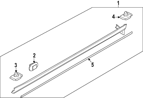 Exterior Trim - Pillars for 2025 Kia EV9 #0