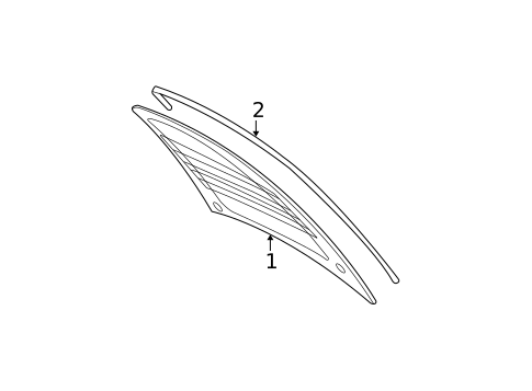 Glass & Hardware - Back for 2004 Ford Focus #0