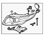 LR039582 - Electrical: Headlamp Assembly for Land-Rover Image