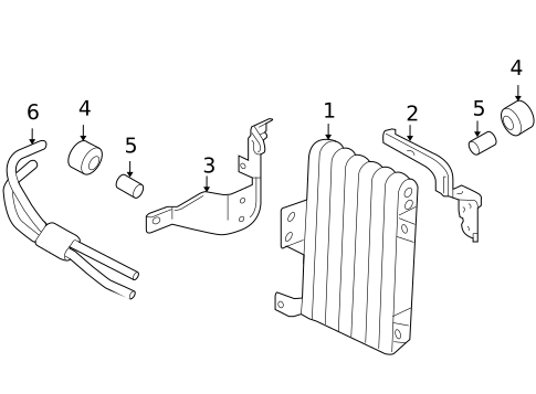 Trans Oil Cooler for 2009 Mitsubishi Lancer #0