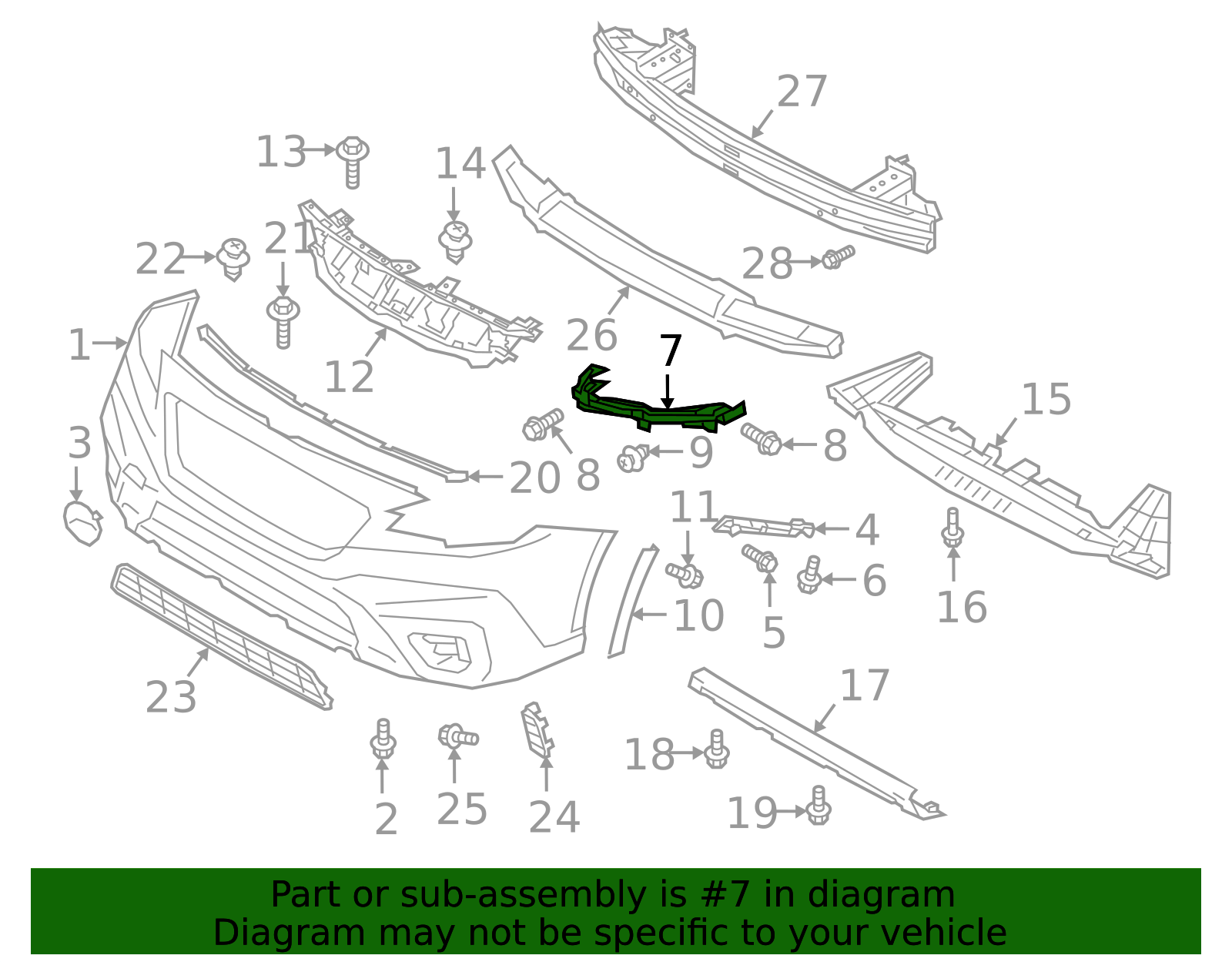 2020-2022 Subaru Corner Support 57707AN00A | SubaruParts.com