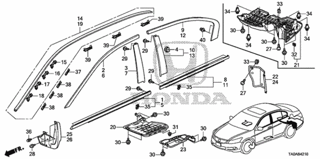 Molding for 2012 Honda Accord #0