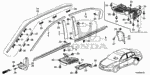 74510TA0A00 - Interior/Bumper: COVER ASSY., R. MIDDLE FLOOR (LOWER) for Honda Image