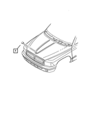 55295240AB - Exterior Ornamentation: Hood Medallion for Mopar Image image