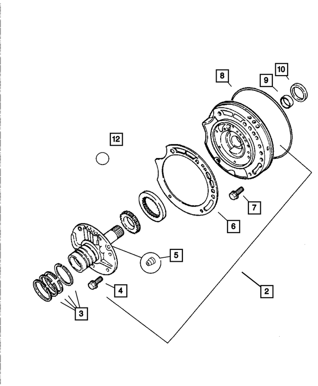 « 6500211 – Automatic Transaxle 4 Speed : Tête Hexagonale Boulon pour Mopar Image »