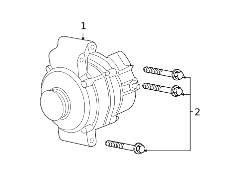 Alternator for 2008 Chevrolet Malibu #0