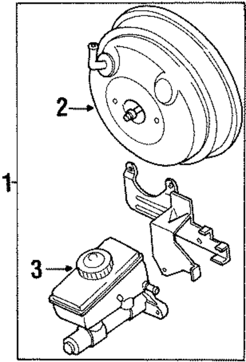 Master Cylinder - Components On Dash Panel for 2002 Kia Sportage #0