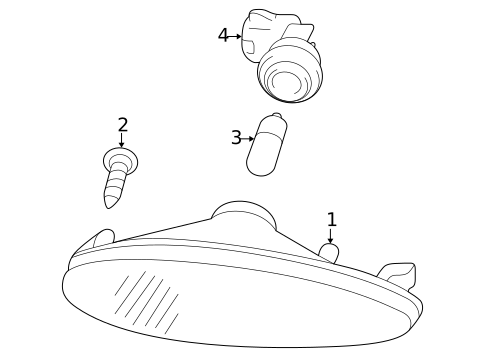 Side Marker Lamps for 2009 Lexus SC430 #1
